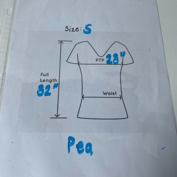 A Pea in the Pod Maternity Knit Top Tie Dye Blue Sz SM - Picture 4 of 4